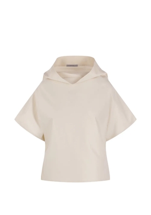 Dusan oversized collared top - Neutrals