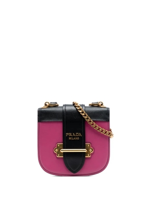 Prada Pre-Owned 2010-2025 Saffiano Trimmed City Calf Pionniere crossbody bag - Black