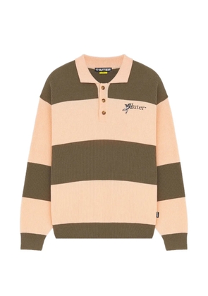 IUTER Souls striped knit polo - Neutrals