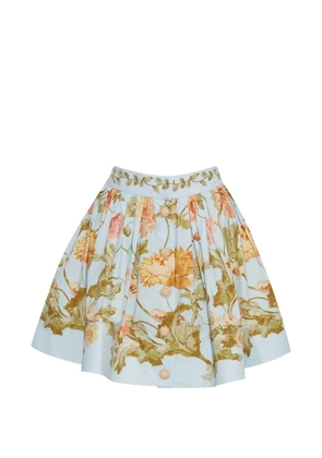 Cara Cara Betty button-detail mini skirt - Blue