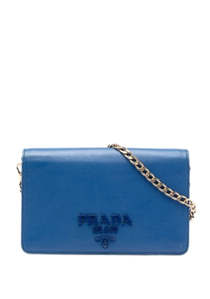 Prada Pre-Owned 2010-2026 Saffiano Lux Chain crossbody bag - Blue
