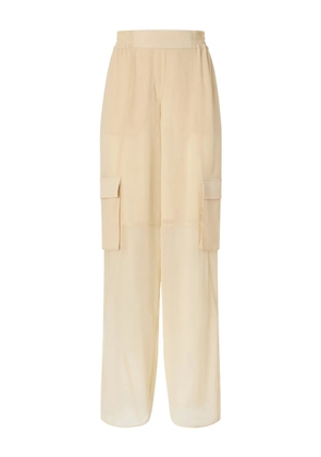 PINKO elastic-waist cargo-pocket trousers - Neutrals