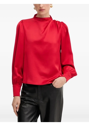 FRACOMINA button high-neck top - Red