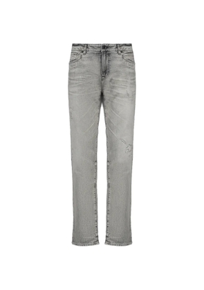 Hugo Boss Br distressed straight-leg jeans - Grey