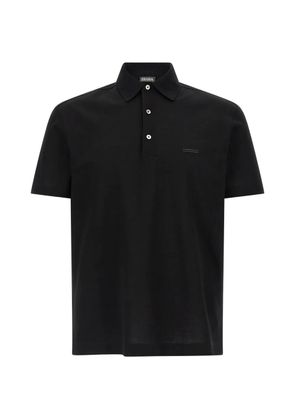 Zegna cotton polo shirt - Black