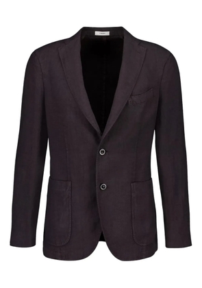 Boglioli single-breasted linen blazer - Brown
