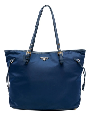 Prada Pre-Owned 2013-2025 Saffiano Trimmed Tessuto tote bag - Blue