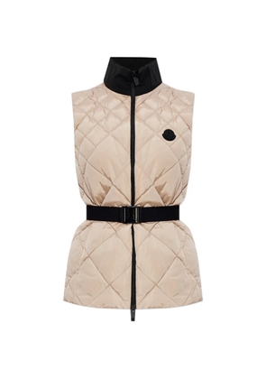 Moncler quilted belted gilet - Neutrals