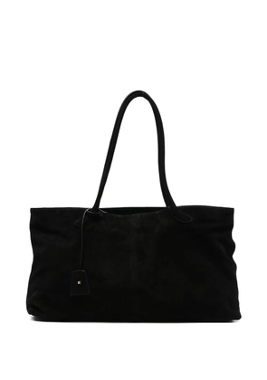 Low Classic Haricot suede shoulder bag - Black