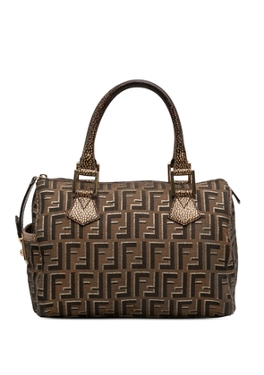Fendi Pre-Owned 2010-2025 Zucca Canvas Chef boston bag - Brown