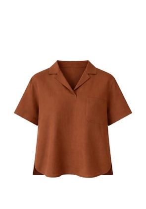 Gran Sasso collar T-shirt - Brown