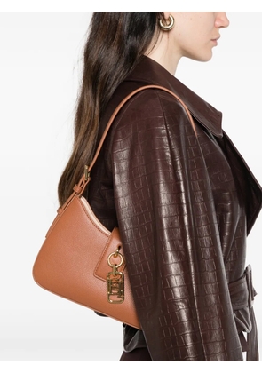 Elisabetta Franchi logo-charm tote bag - Brown