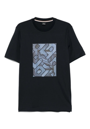 BOSS logo-print T-shirt - Blue