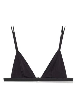 Patrizia Pepe Fly-motif bra - Black