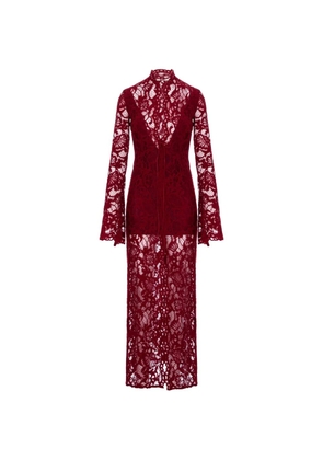 MANURÍ Sally lined maxi dress - Red