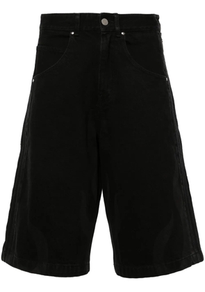 adidas Flames mid-rise denim shorts - Black
