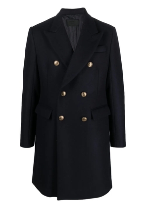 Prada double-breasted peak-lapels coat - Blue