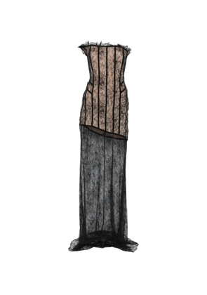 Giuseppe Di Morabito lace corset dress - Black