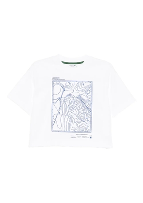 Lacoste graphic-embroidered T-shirt - White