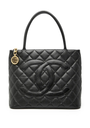 CHANEL Pre-Owned 2002-2003 Caviar Medallion tote bag - Black