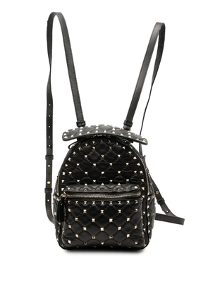 Valentino Garavani Pre-Owned 2000-2017 Mini Nappa Rockstud Spike backpack - Black