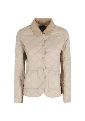 Barbour Deveron quilted corduroy-collar jacket - Neutrals