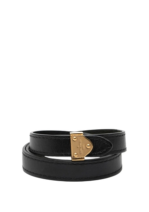 Louis Vuitton Pre-Owned 2014 Leather Box It Wrap Bracelet costume bracelet - Black