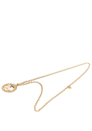 CHANEL Pre-Owned 2010-2025 Gold Plated CC Medallion Heart Pendant Necklace costume necklace