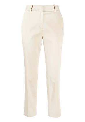 GOODIOUS cropped tailored-cut trousers - Brown