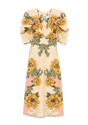 FARM Rio floral-print dress - Neutrals