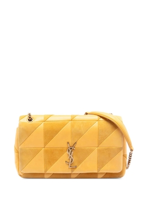 Saint Laurent Pre-Owned 2021 Medium Lambskin and Suede Patchwork Jamie shoulder bag - Yellow