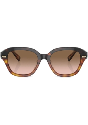 Brunello Cucinelli BC4004S round-frame sunglasses - Brown