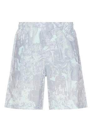 Givenchy statue-print swim shorts - Grey