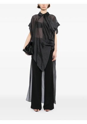 GAZ DE LIN draped top - Grey