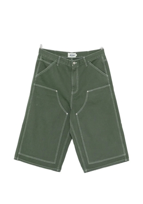 Awake NY contrast-stitching bermuda short - Green