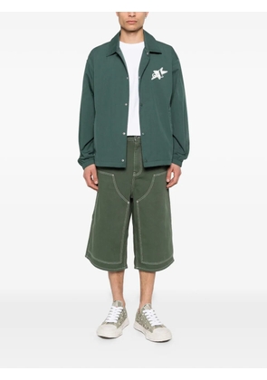 Awake NY contrast-stitching bermuda short - Green