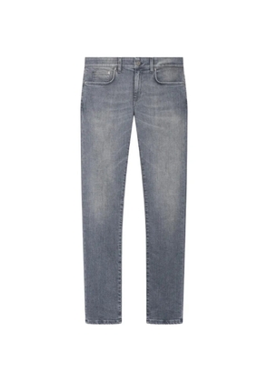 PT Torino Swing slim-cut cotton denim trousers - Grey