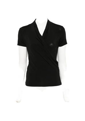 ANDIATA Fifi 2 short-sleeve V-neck top - Black