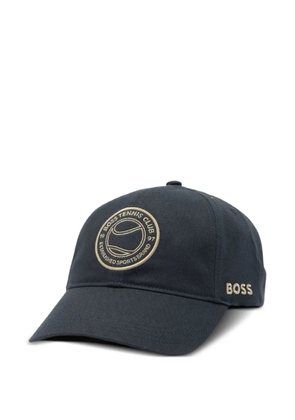 BOSS embroidered logo baseball hat - Blue
