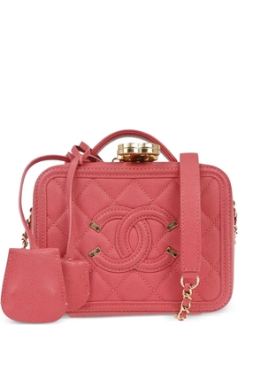 CHANEL Pre-Owned 2020 Filigree leather tote bag - Pink