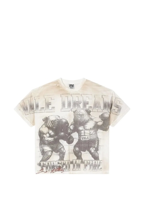 Vale forged graphic T-shirt - Neutrals