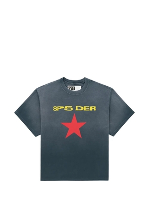 SP5DER logo-print T-shirt - Grey
