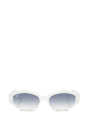 Ray-Ban oval-frame sunglasses - White