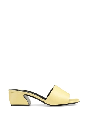 Sergio Rossi leather sandals - Yellow