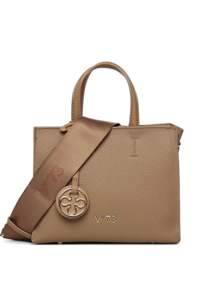 V°73 grained tote bag - Neutrals