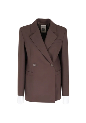 Semicouture double-breasted blazer - Brown