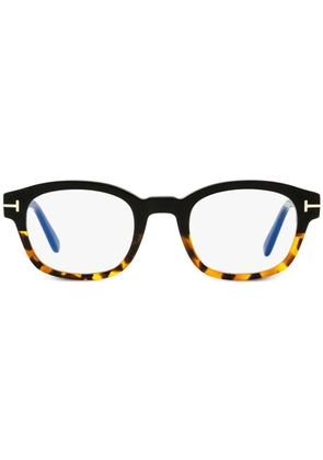 TOM FORD Eyewear Blue Block square-frame glasses - Brown