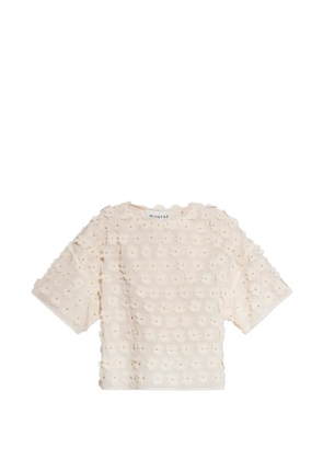 MUNTHE floral-applique blouse - Neutrals