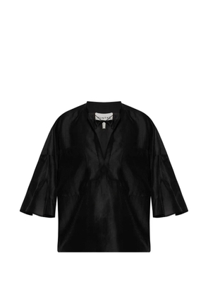 MUNTHE flared-sleeve blouse - Black