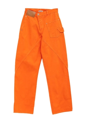 JW Anderson logo-patch jeans - Orange